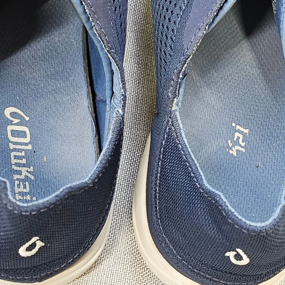 OluKai Moku Pae Boat Shoes Mens Size 9 Blue Mesh Sneakers 10472-DE18 Casual